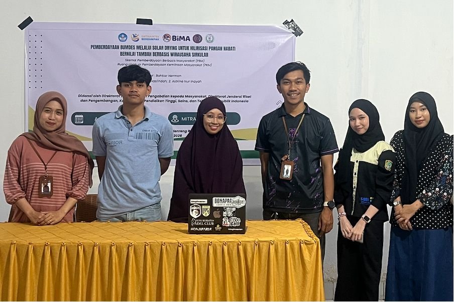 Jantung Pisang Naik Kelas, Tim UMS Rappang Dampingi BUMDes TP Mandiri Kembangkan Produk Pangan