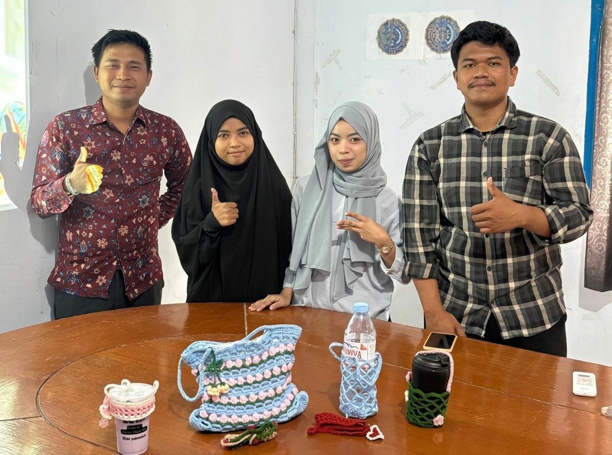 Berawal dari Benang Rajut, Mahasiswa Kewirausahaan UMS Rappang Kembangkan Produk Kreatif Berdaya Sai