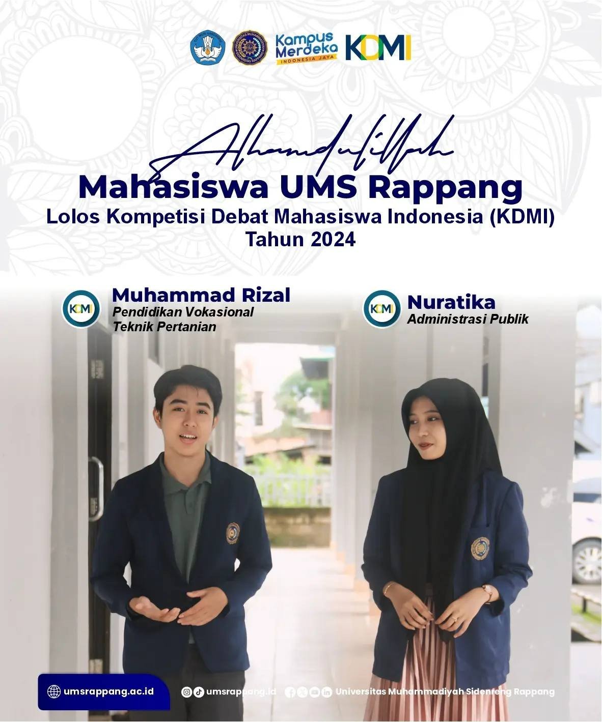 Mahasiswa Universitas Muhammadiyah Sidenreng Rappang Lolos Kompetisi Debat Mahasiswa Nasional 2024