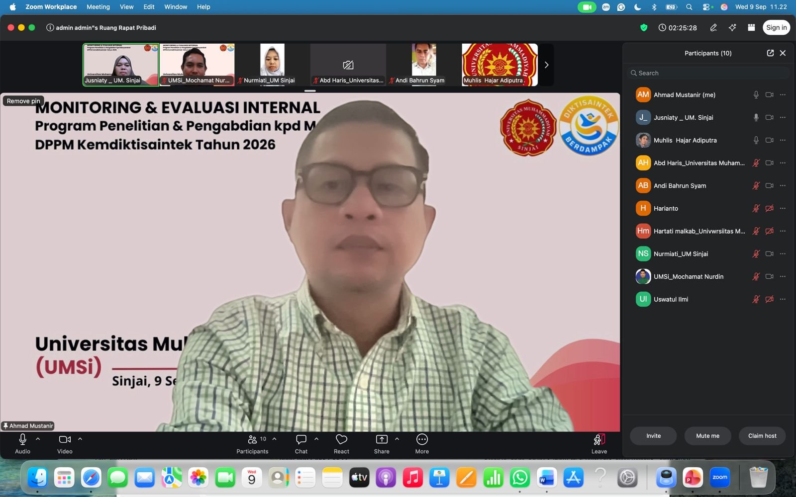 Kepala LP3M UMS Rappang Dipercaya Jadi Reviewer Monev Internal Hibah Pengabdian UMSI