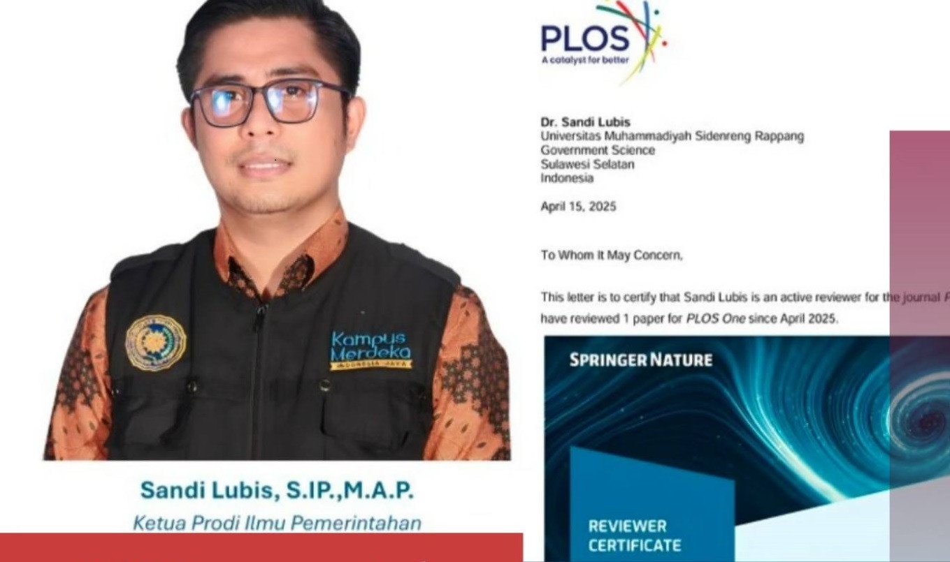 Peran UMS Rappang di Kancah Global, Kaprodi Studi Ilmu Pemerintahan Ditetapkan sebagai Reviewer 