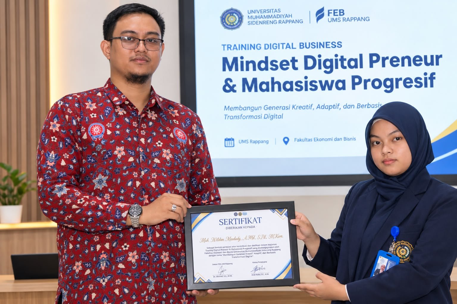 TDB HIMABISDIG, Wildan Mauludy Tanamkan Mindset Digitalpreneur ke Mahasiswa Baru Bisnis Digital