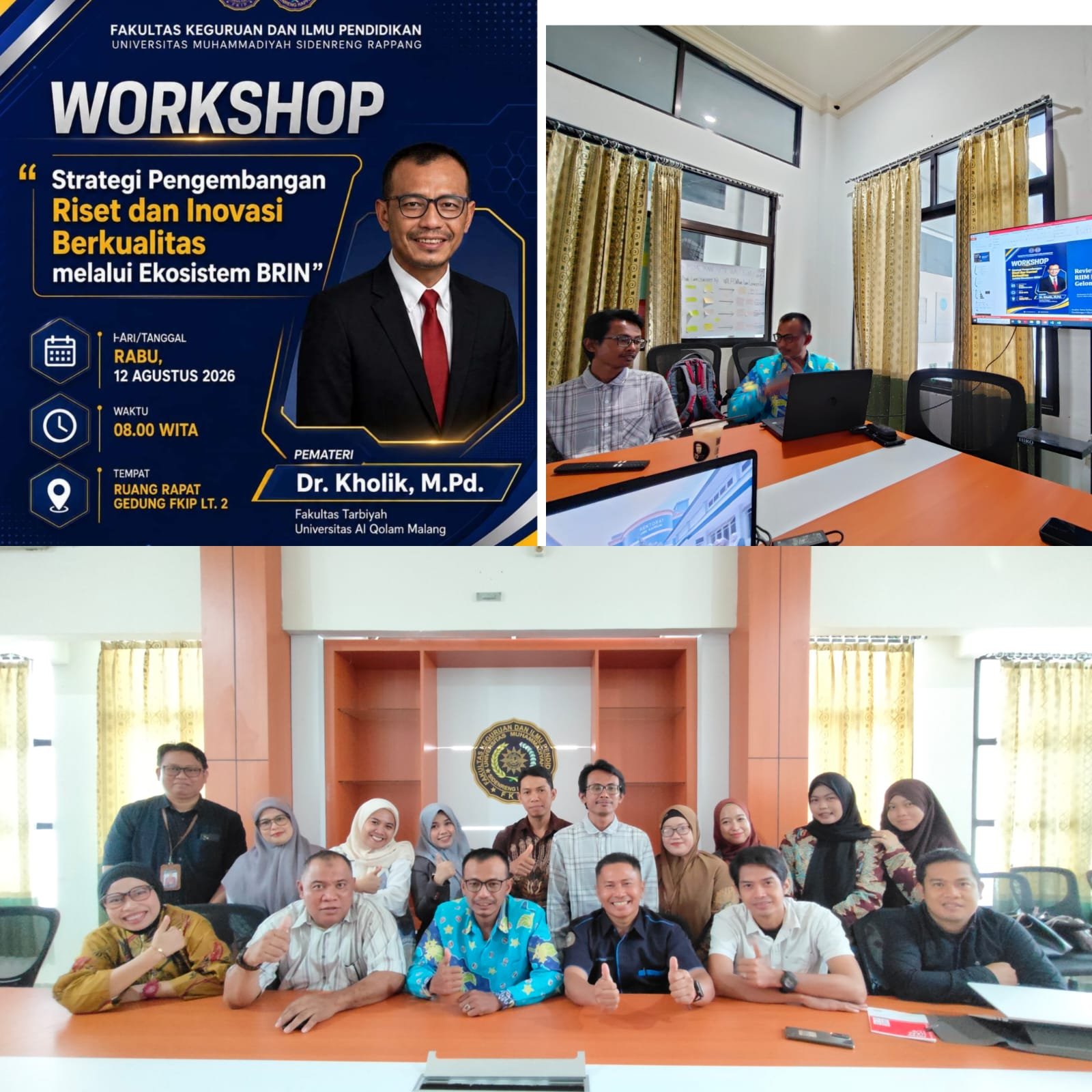 Dorong Riset Berkualitas, FKIP UMS Rappang Gandeng Akademisi Asal Malang Bahas Ekosistem BRIN