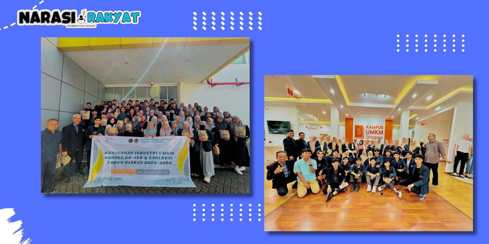 Fakultas Ekonomi dan Bisnis UMS Rappang Gelar Kunjungan Industri ke Tiga Perusahaan Ternama