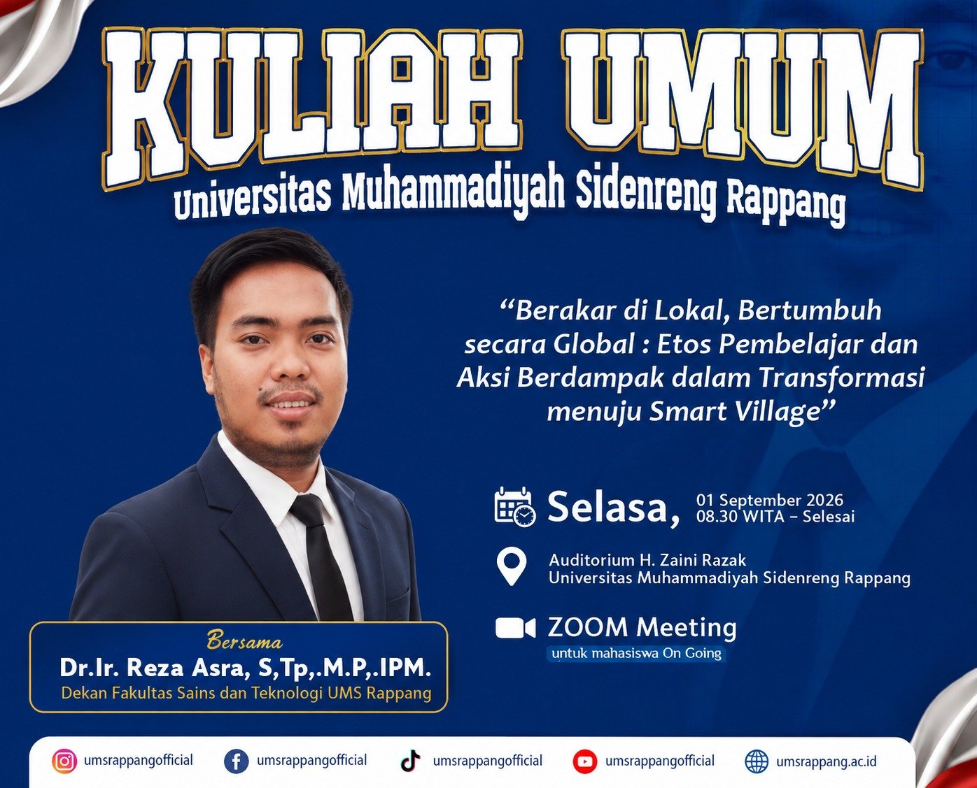 UMS Rappang Gelar Kuliah Umum, Dorong Mahasiswa Berakar di Lokal dan Bertumbuh Secara Global